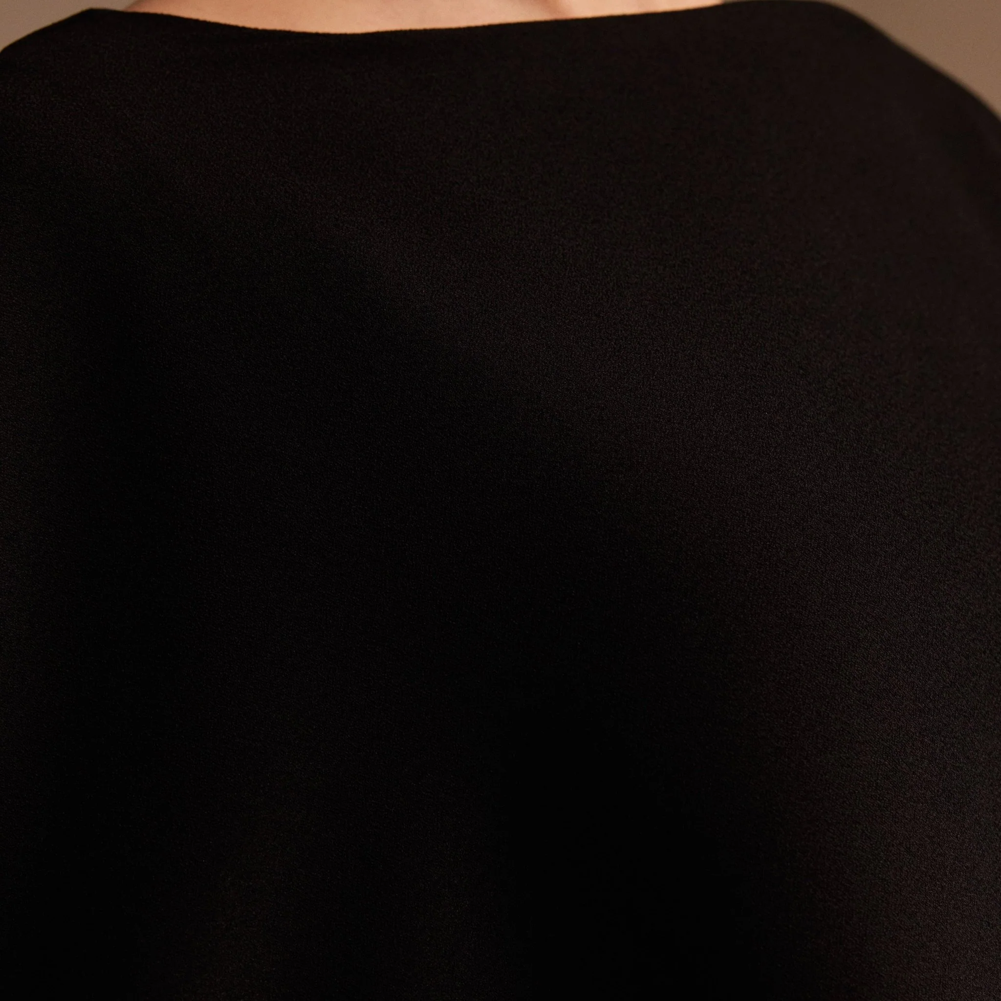 Cape-sleeve Crepe Maxi Dress - Image 3