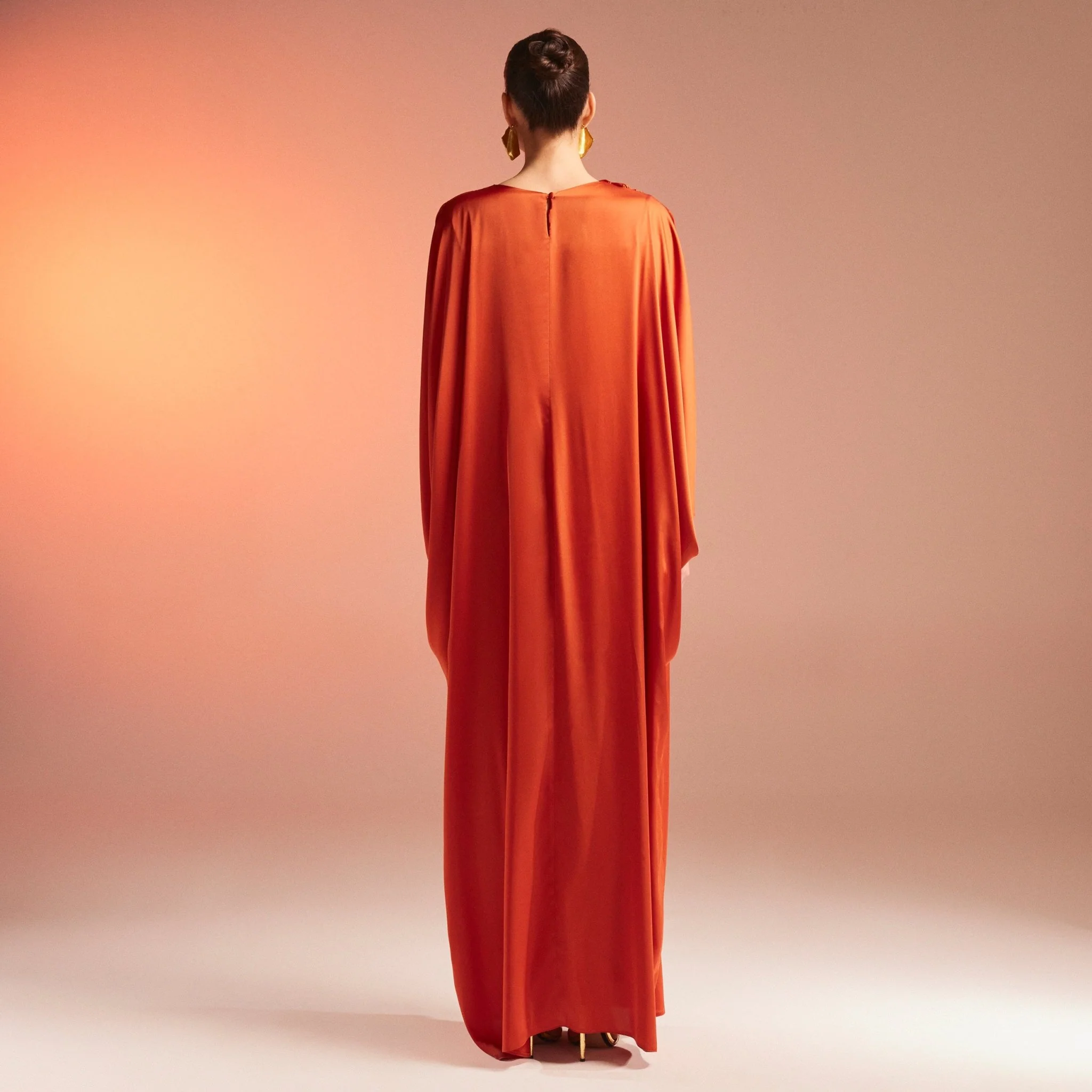 Silky Satin Maxi Kaftan - Image 3