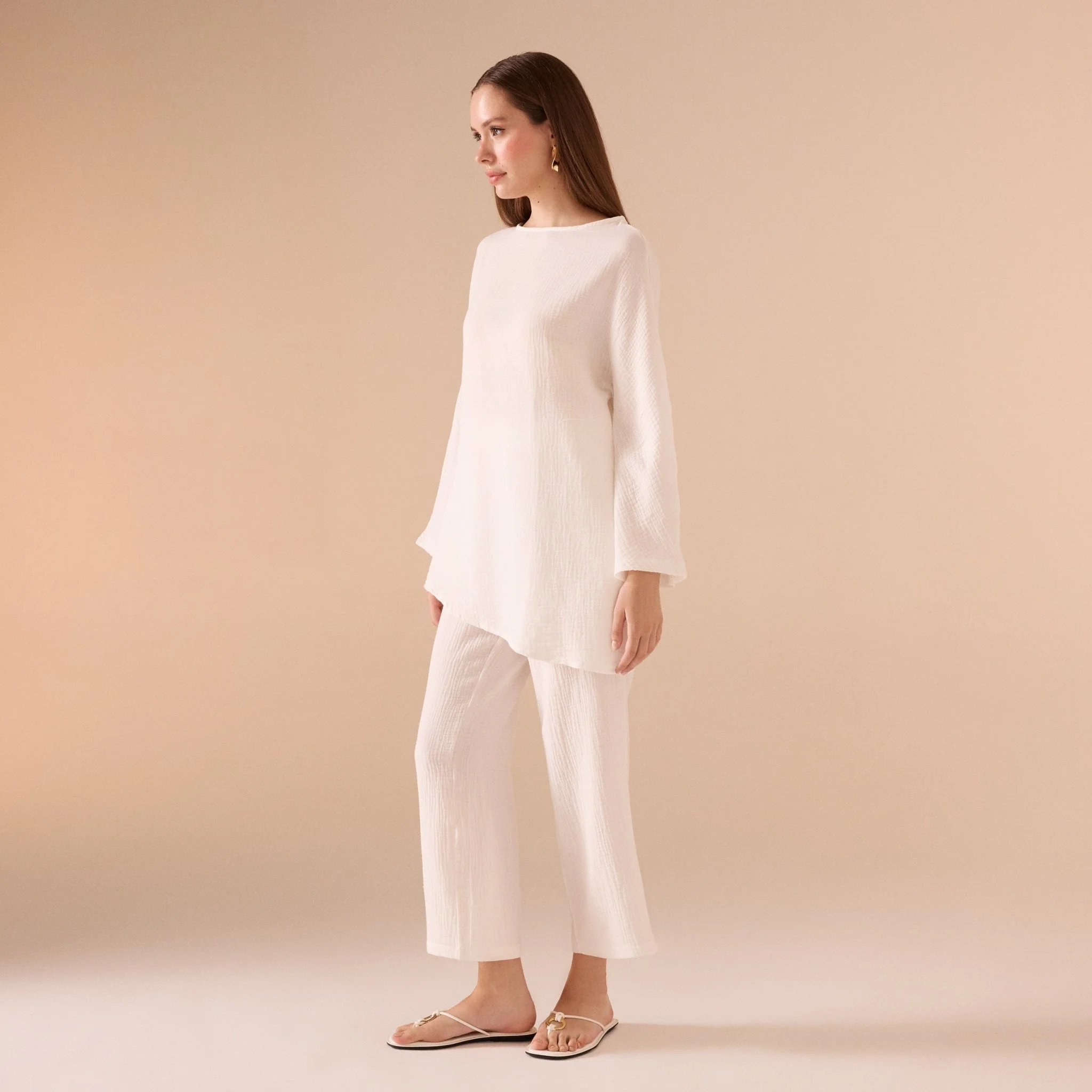 Cotton Ankle Length Pants - Image 4