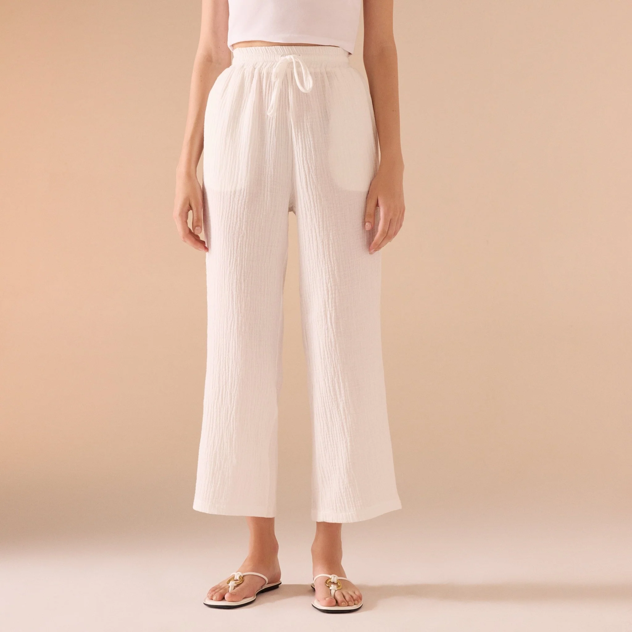 Cotton Ankle Length Pants - Image 6