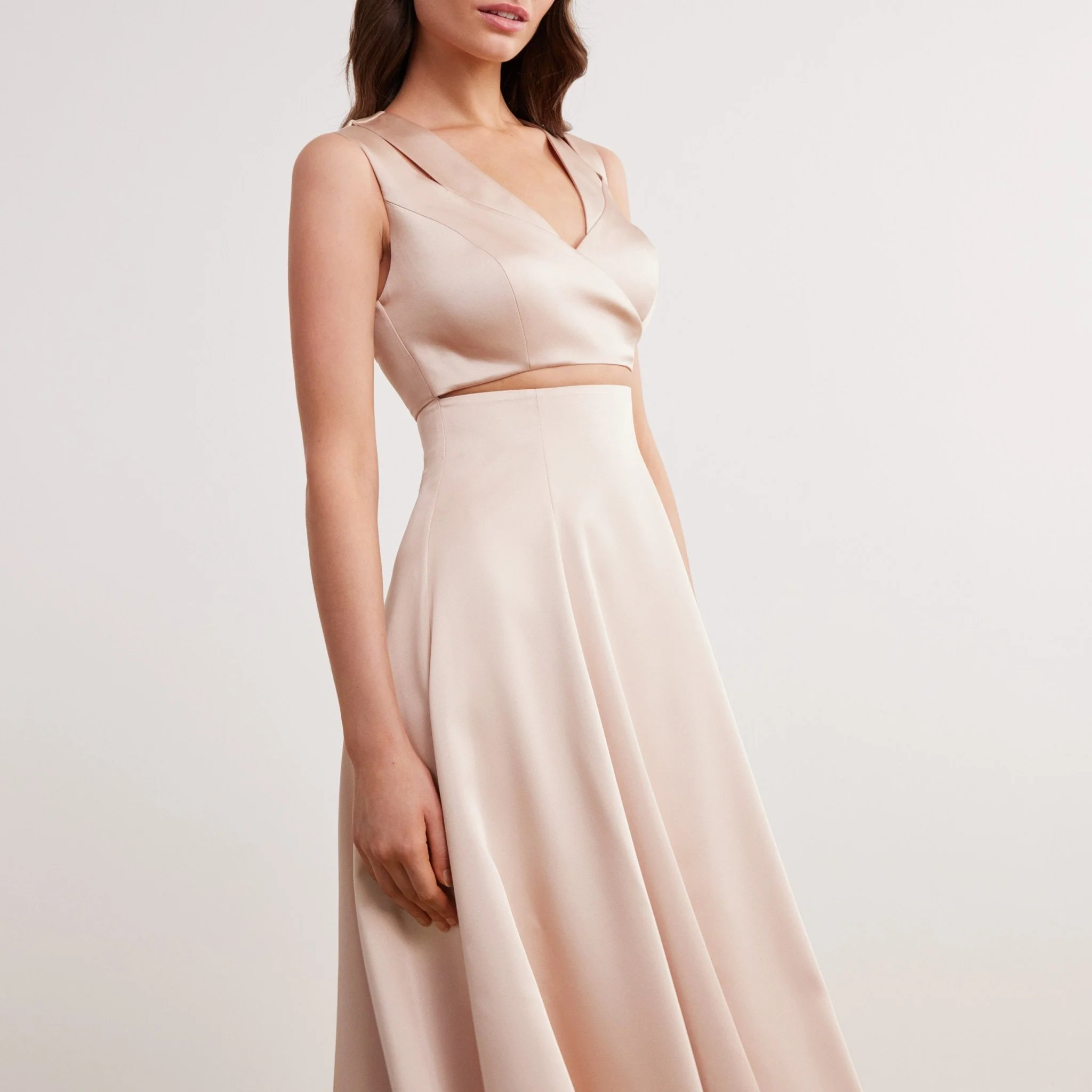 Cut Out A Line Midi Dress - Image 4