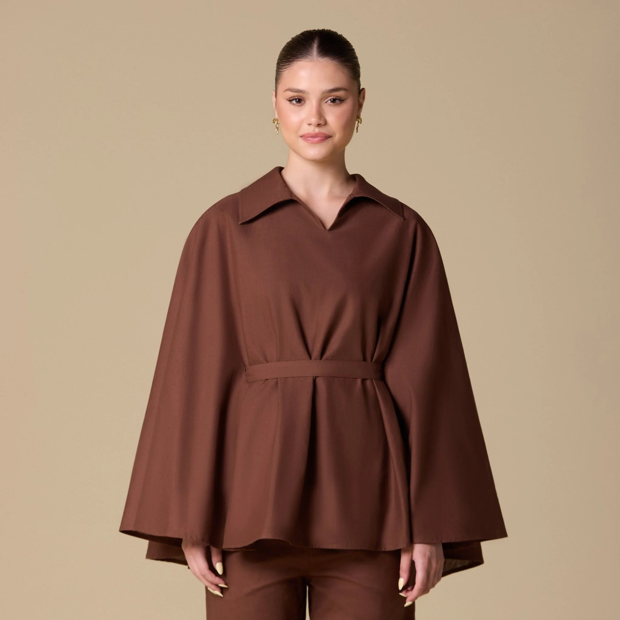 Flowy long sleeve linen top - Image 3