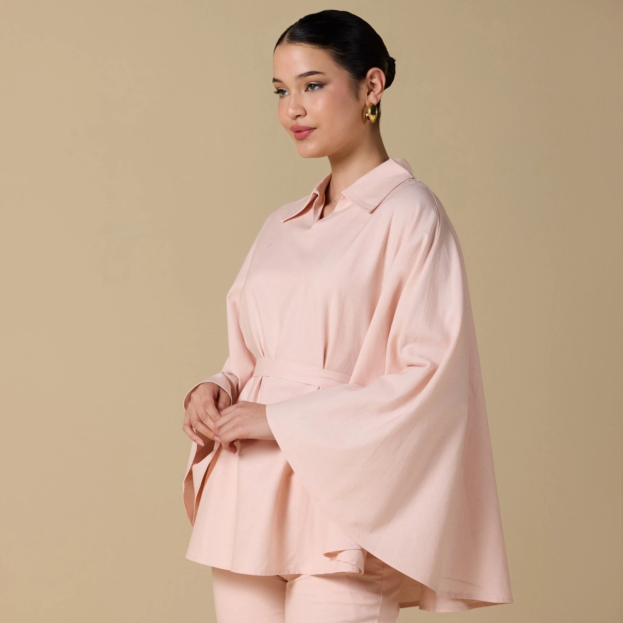 Flowy long sleeve linen top - Image 6