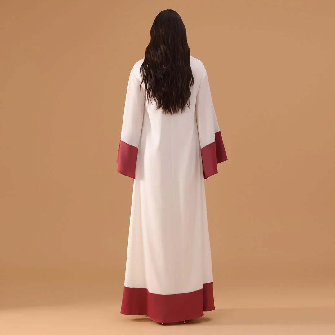 Long sleeve Printed Satin Dress - Image 5