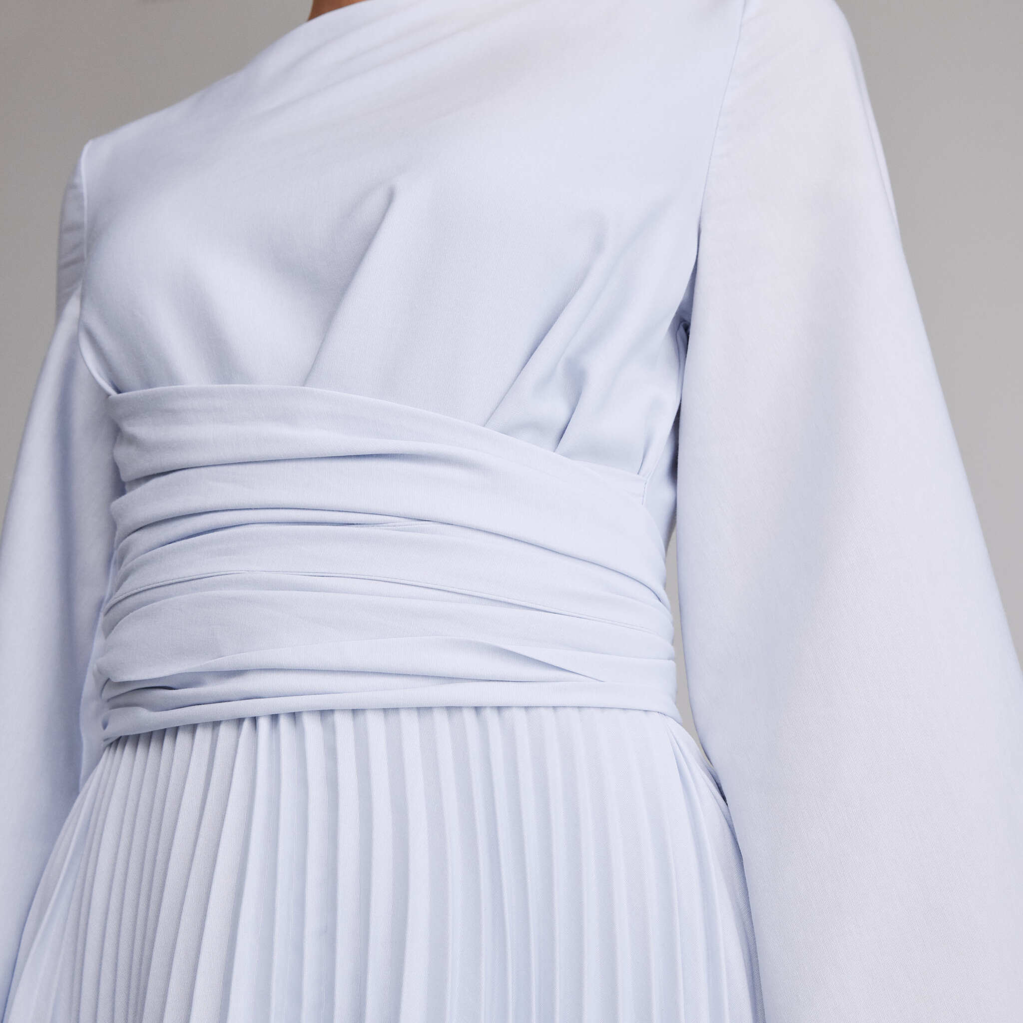 Long Sleeve Wrap Midi Dress - Image 7