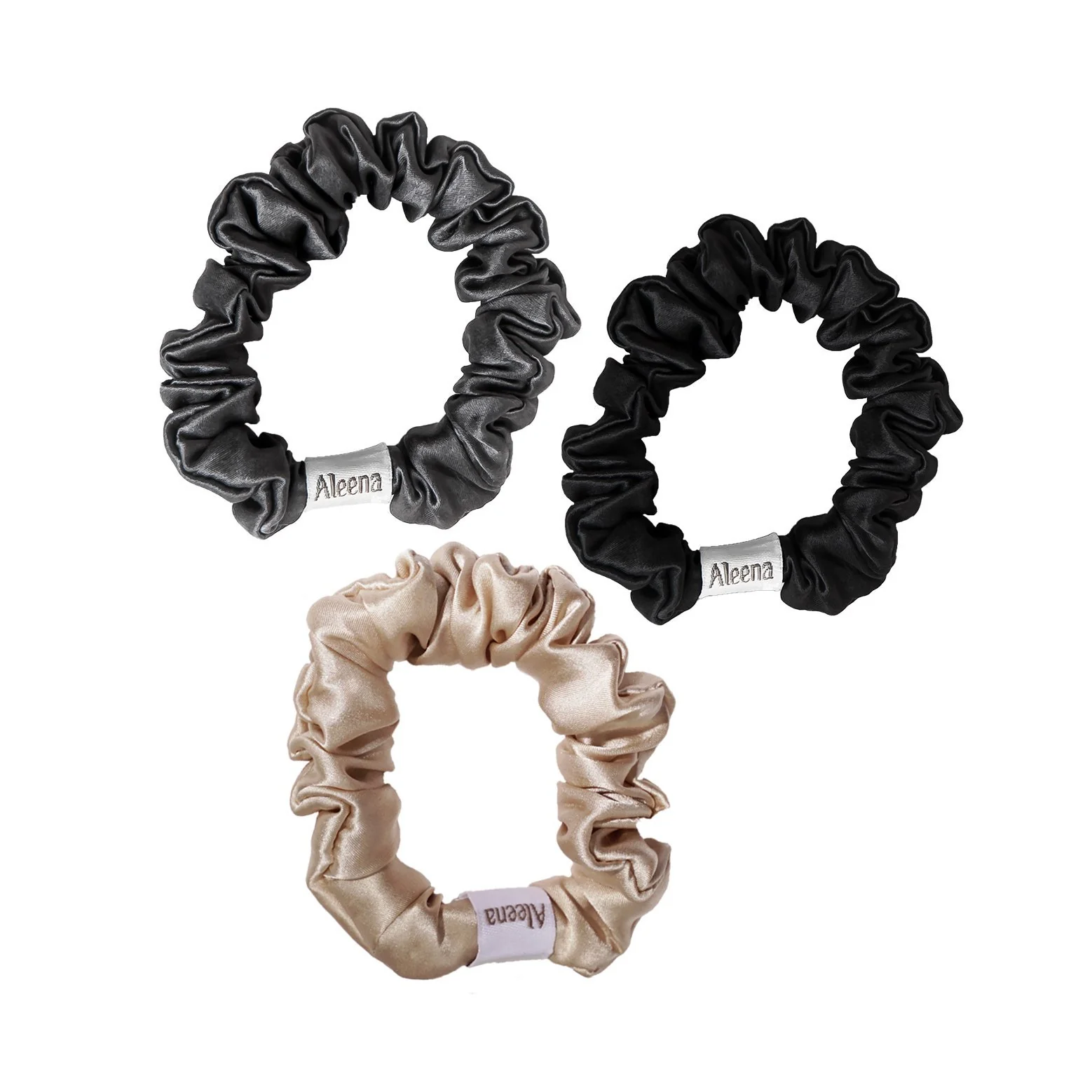 Aleena™ Medium Silk Scrunchies - Image 6