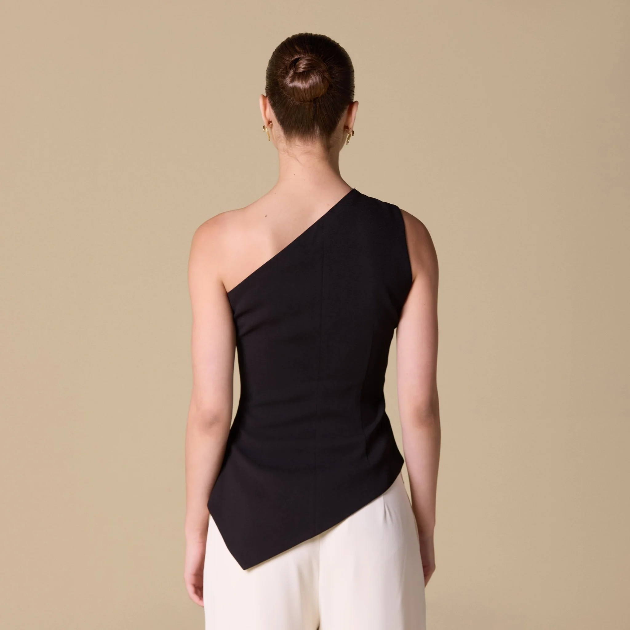 One shoulder Crepe Top - Image 4