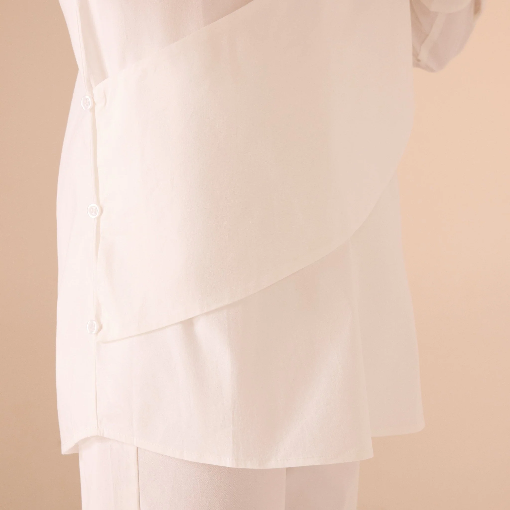 Poplin Shirt With Drop Shoulder Piece - Image 3