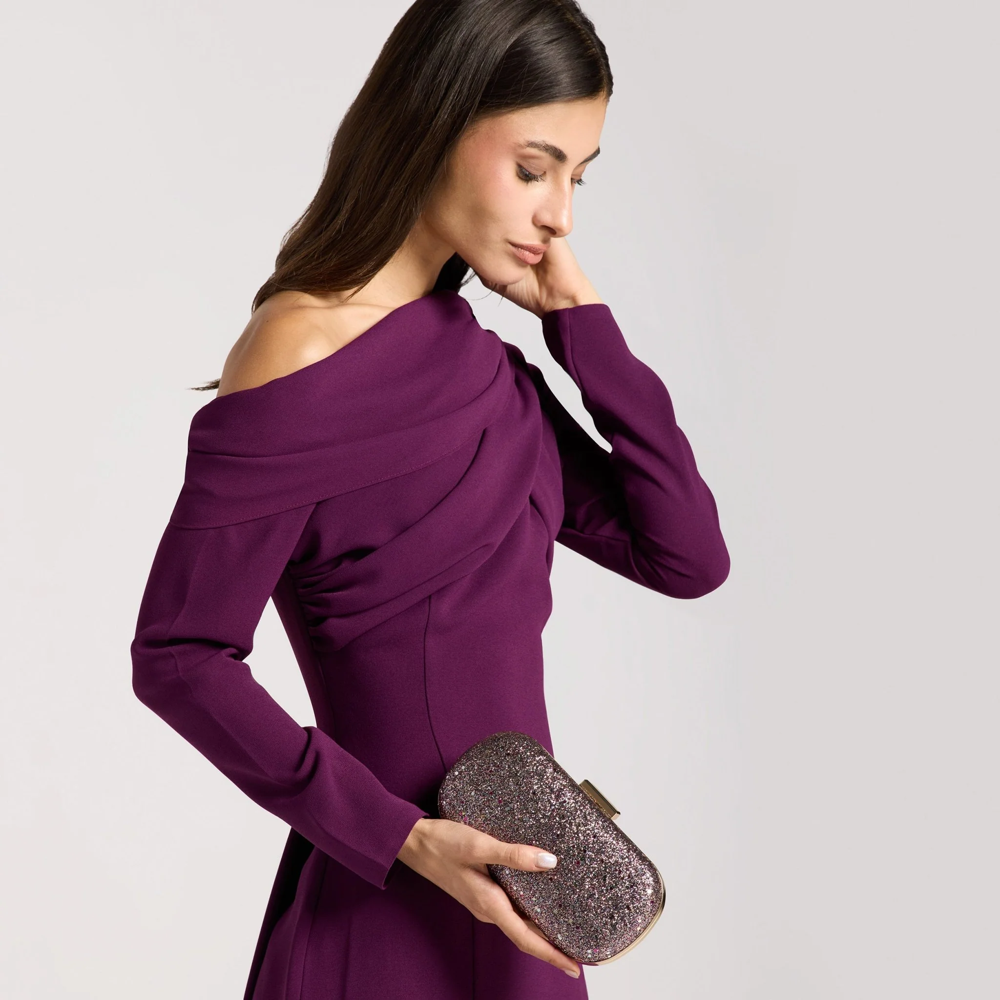 Purple Glitter Clutch - Image 4