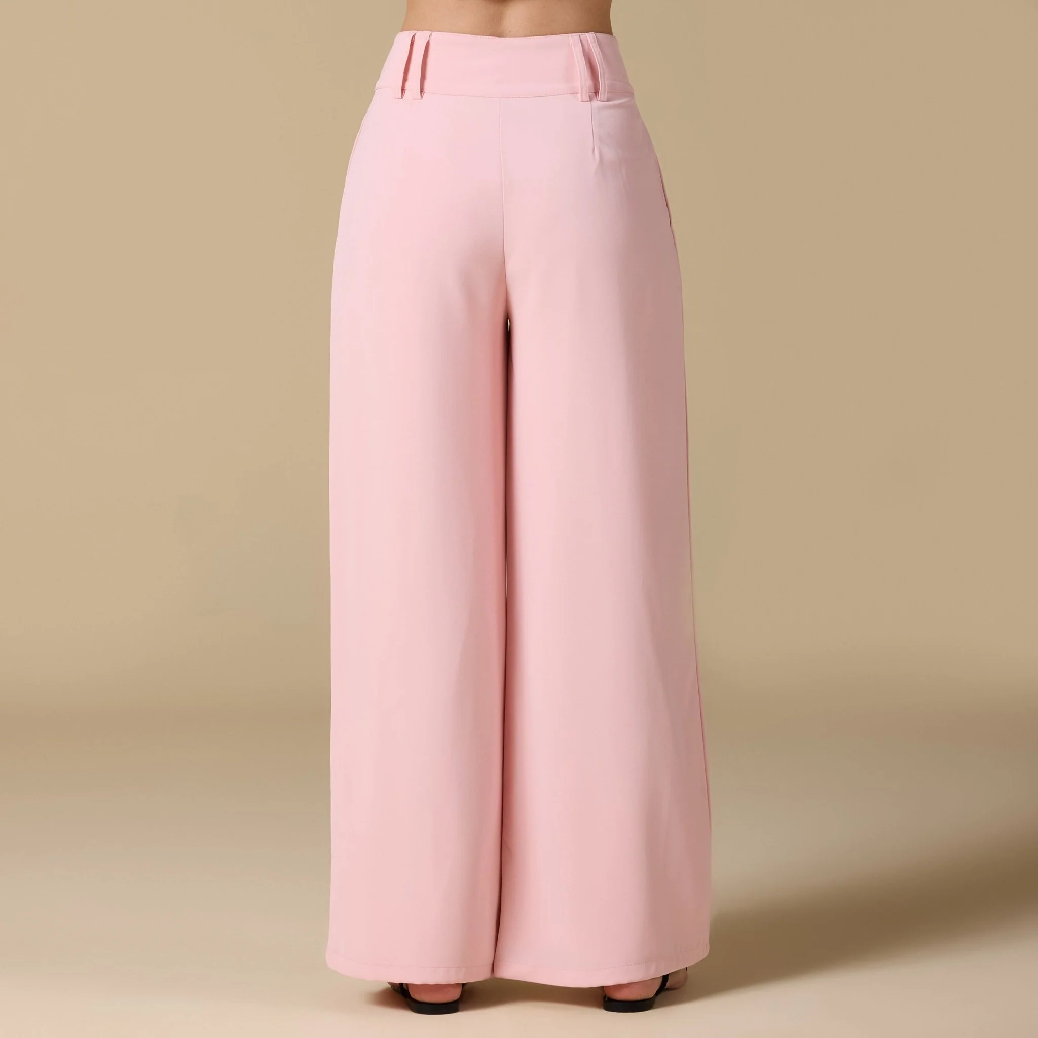 Wide Leg Pleated Pants - Image 7